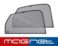 Peugeot 301 (2012-н.в.) комплект бескрепёжныx защитных экранов Chiko magnet, задние боковые (Стандарт)