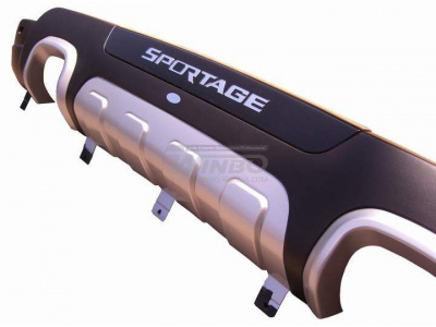Kia Sportage (07-) накладка заднего бампера, дизайн "Оригинал"